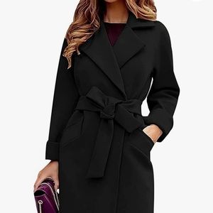 Black peacoat